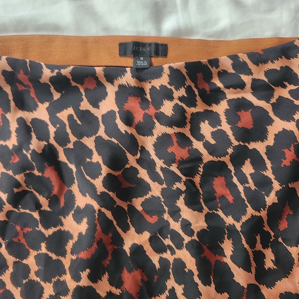 J. Crew Orange Brown Pencil Skirt Night Out